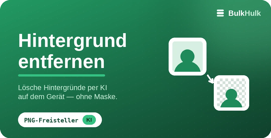 KI-Hintergrundentfernung bei vielen Fotos — kostenloses Online-Tool