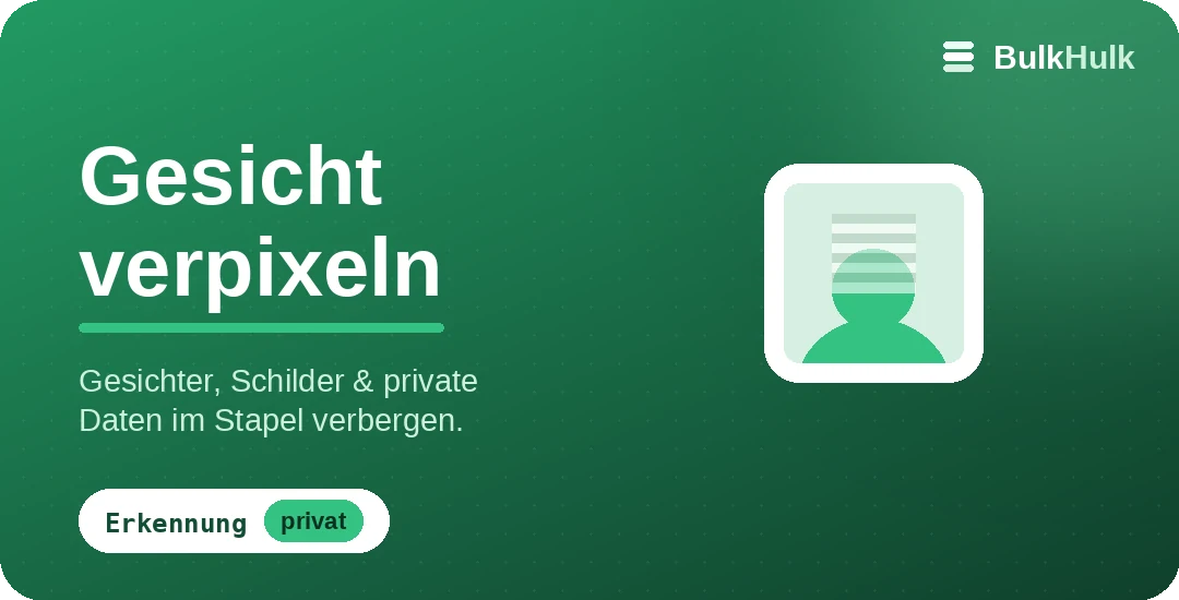 Gesichter in Fotos verpixeln, blurren oder verdecken für Datenschutz — kostenloses Online-Tool