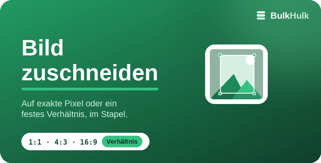 Bild-Zuschnitt im Stapel auf 1:1, 16:9 und 4:3 mit Fokuspunkt — kostenloses Online-Tool