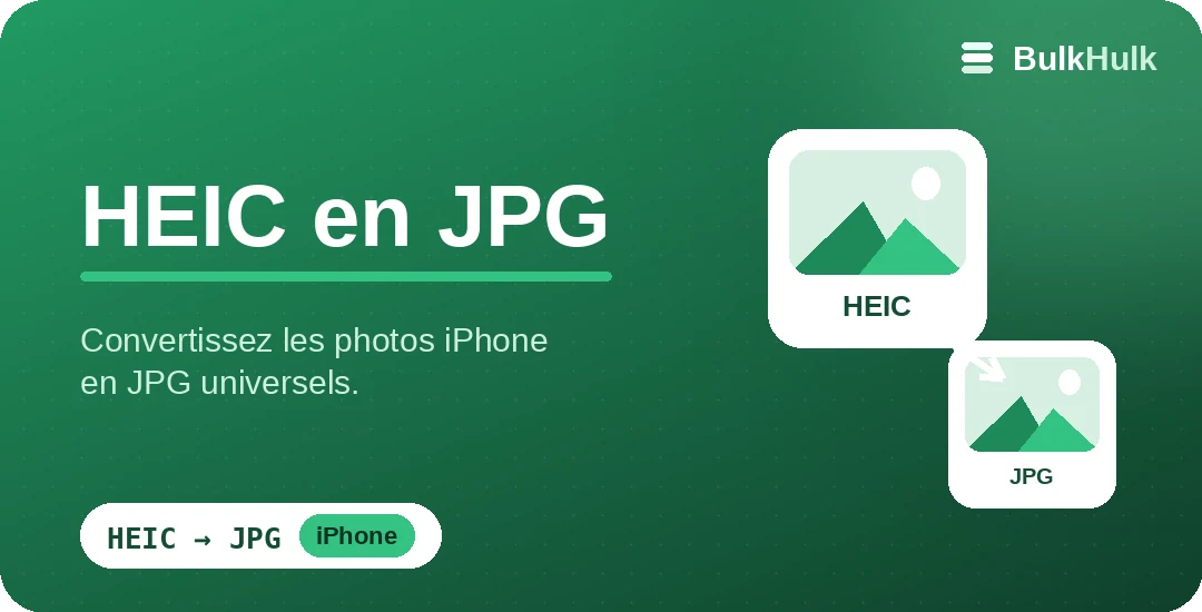 Conversion par lot de photos HEIC d’iPhone en JPG — convertisseur en ligne gratuit