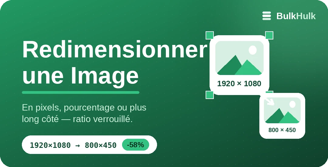 Redimensionneur d’images par lot avec verrouillage du ratio — outil en ligne gratuit