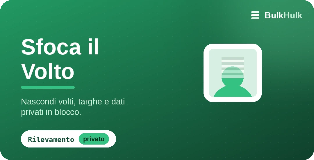 Sfocare, pixelare o coprire volti nelle foto per la privacy — strumento online gratis