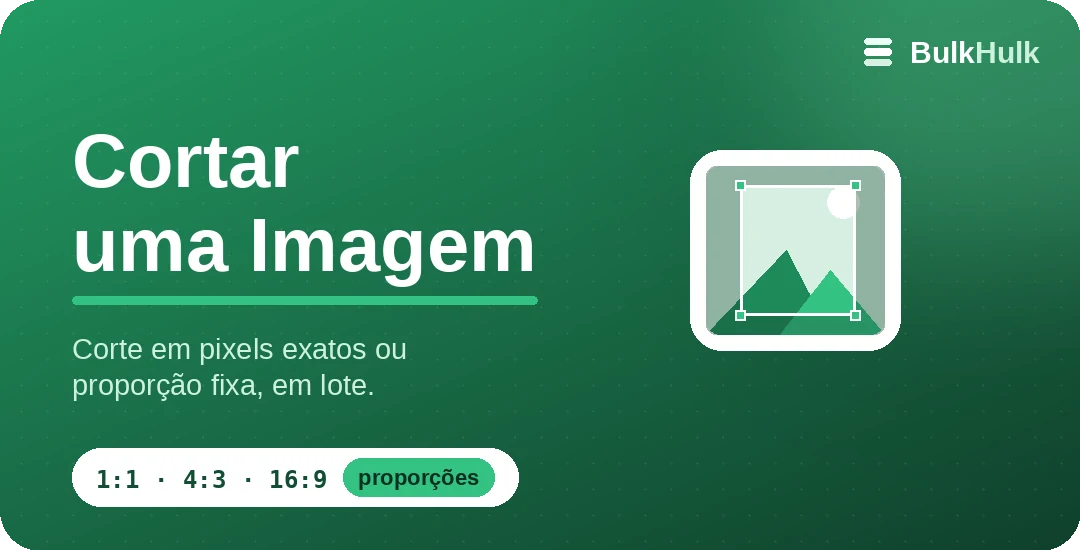 Corte de imagens em lote em 1:1, 16:9 e 4:3 com ponto de foco — ferramenta online grátis