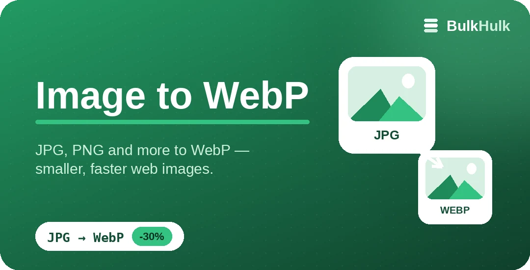 Image to WebP converter turning a JPG into a smaller WebP file