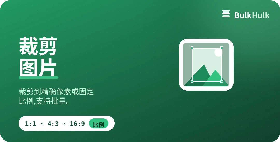 带焦点的批量图片裁剪 1:1、16:9 和 4:3 — 免费在线工具