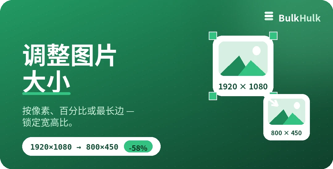 带宽高比锁定的批量图片大小调整 — 免费在线工具